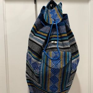 Woven Indigenous-Style Backpack